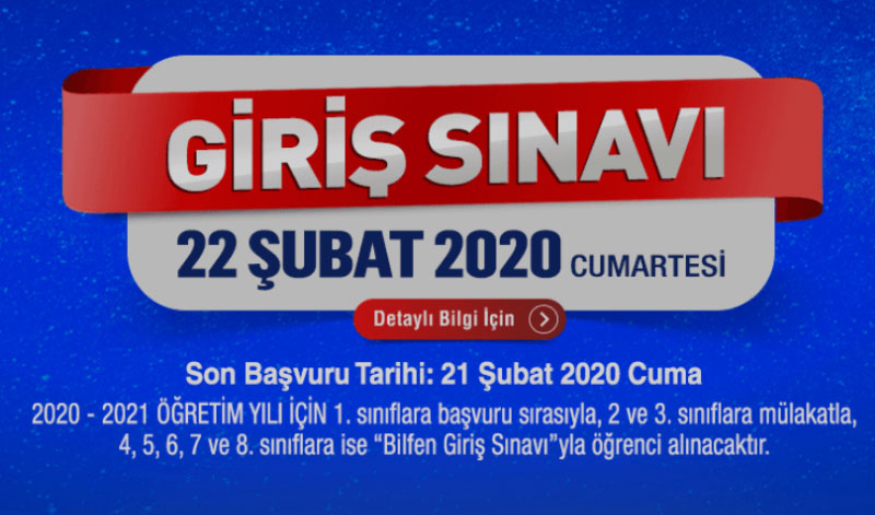 Bilfen Bursluluk Sinavi 2020 Bilfen Giris Sinavi